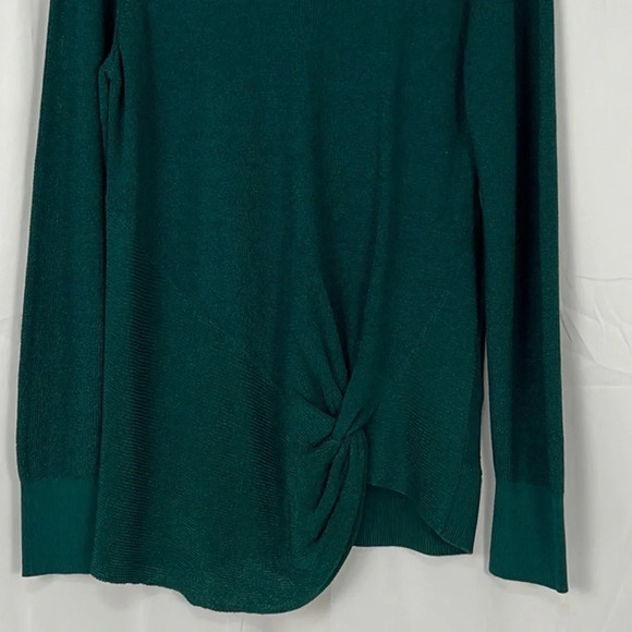 Chico’s New Women’s U.S Large Pullover Sweater Scoop Neck Side Twist Long Sleeve - Picture 5 of 7